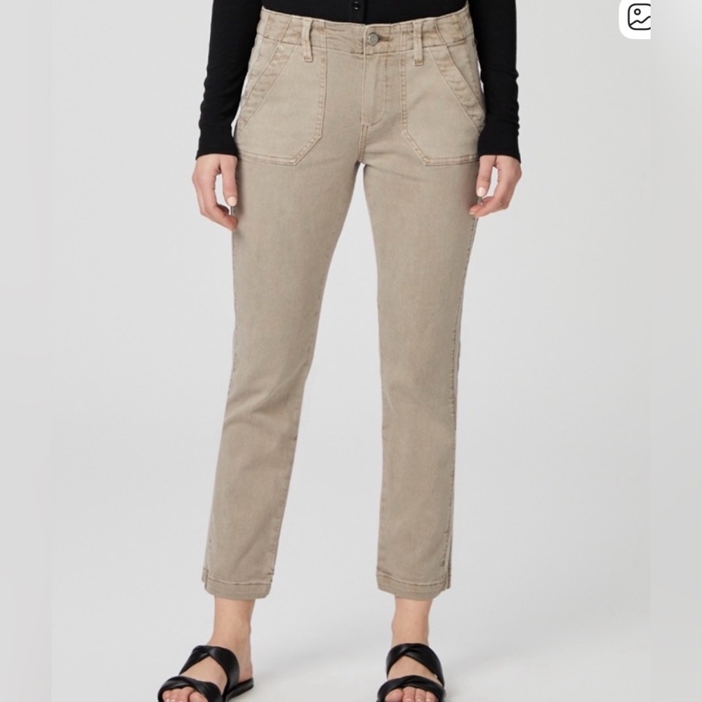 Paige Women’s Mayslie Straight Ankle Pant Light Tan Size 30